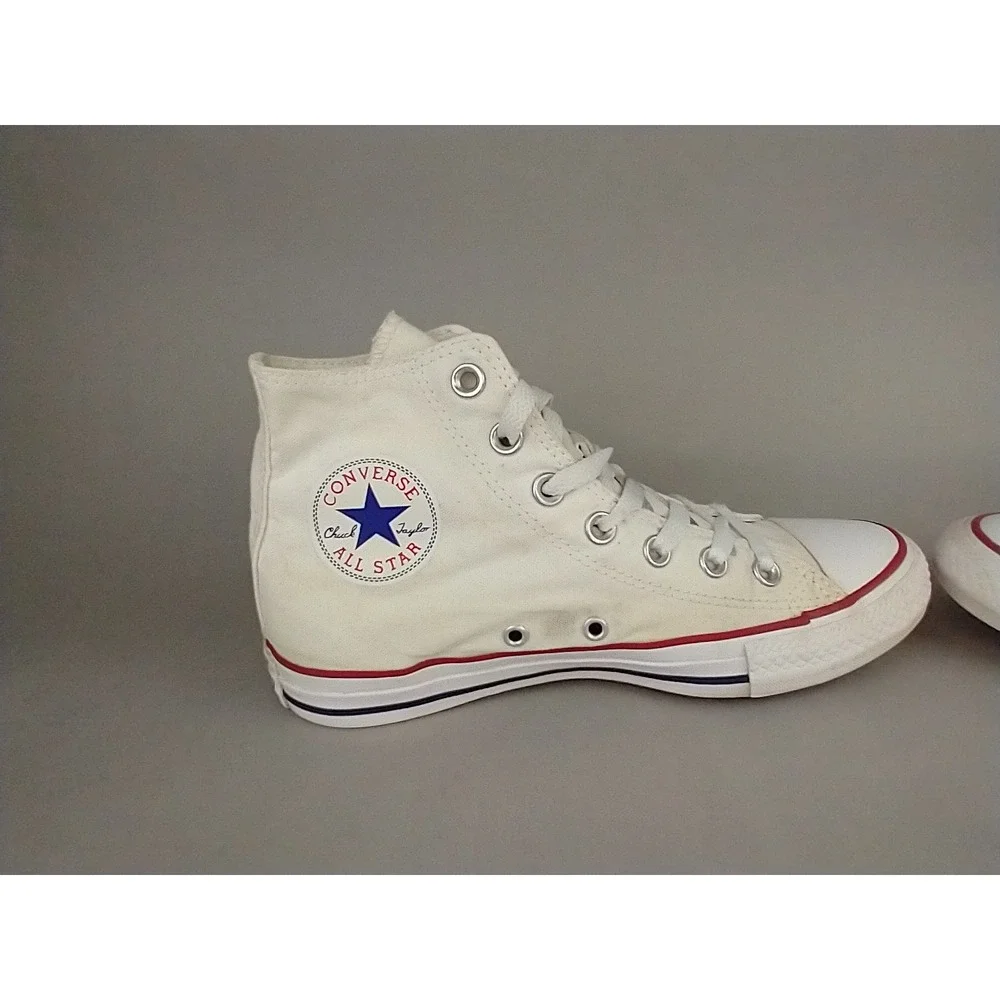 Converse Shoes Womens 7 Mens 5 Chuck Taylor All Star Hi-Top Sneakers White M7650 - Picture 10 of 11